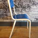 Vintage formica blue children's chair