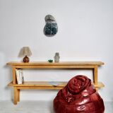 Pair of light oak benches