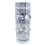 Vintage Sklo Union Molded Glass Vase 1970