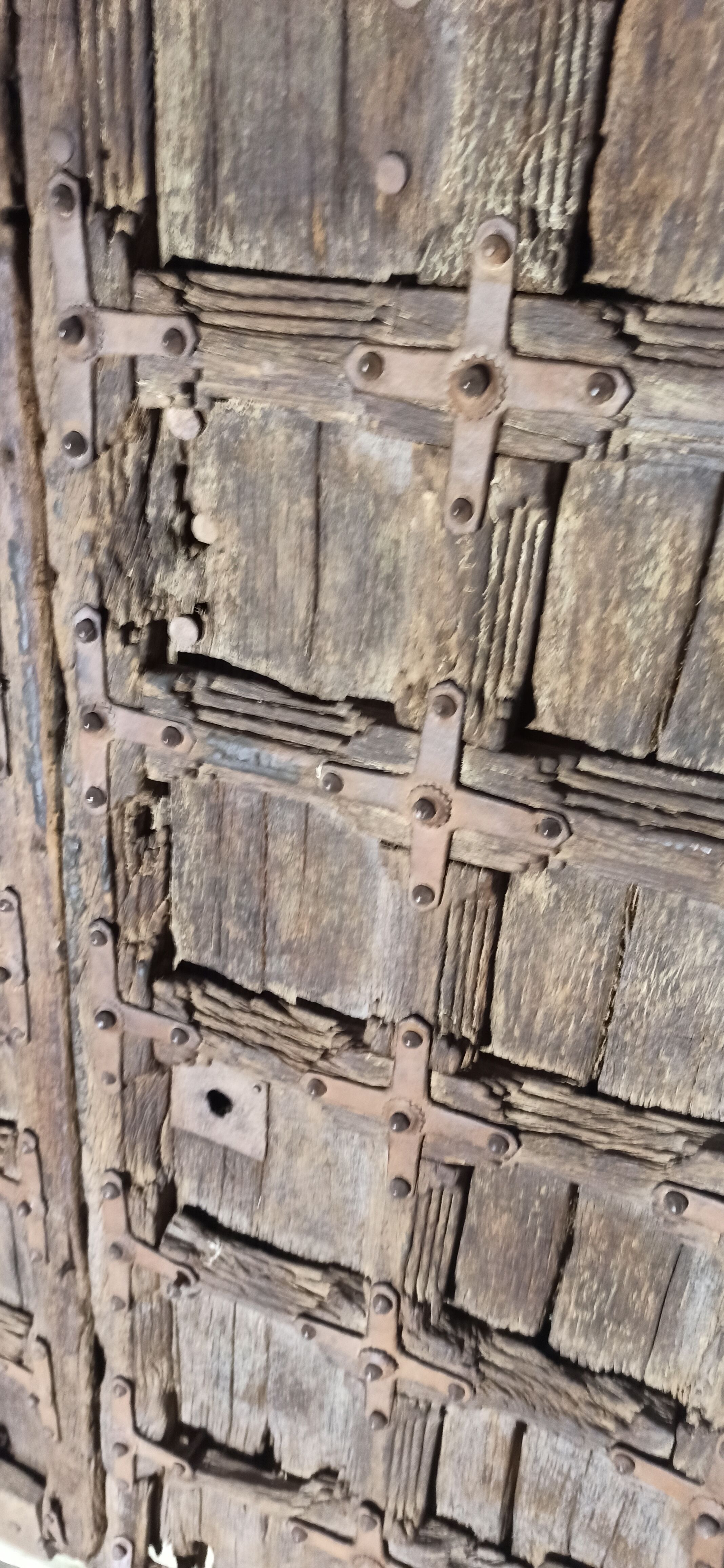 Old wooden door