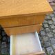 Scandinavian desk from the 1960s in wood, 120cm.