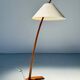 Vintage teak Dornstab floor lamp by J.T. Kalmar & A. Pöll, Austria, 1947