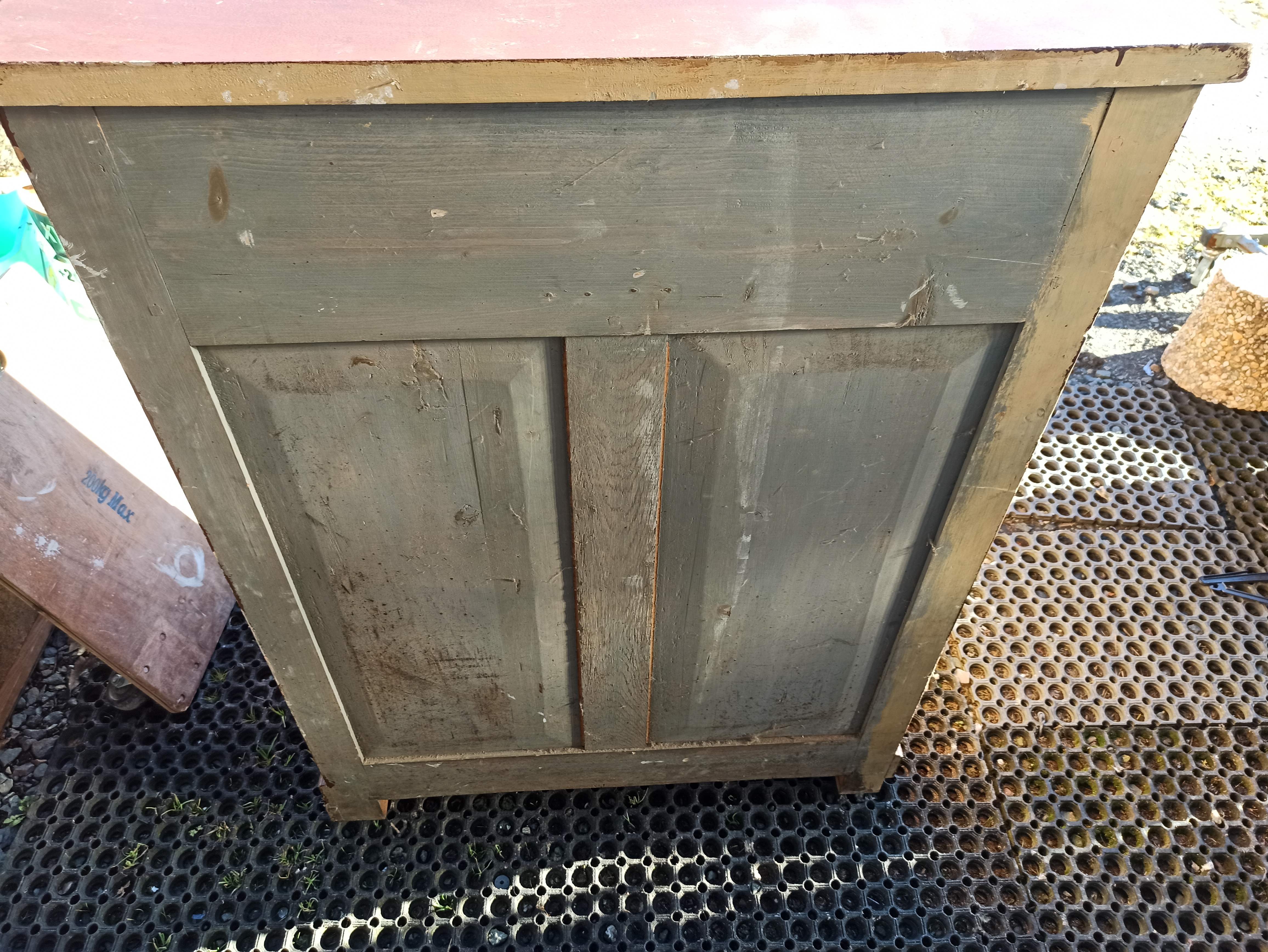 Low Parisian buffet Solid support height two doors 2 drawers