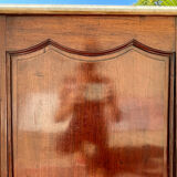 Louis XV Period Chest of Drawers in Mahogany Signed Pierre Roussel, 18th Century