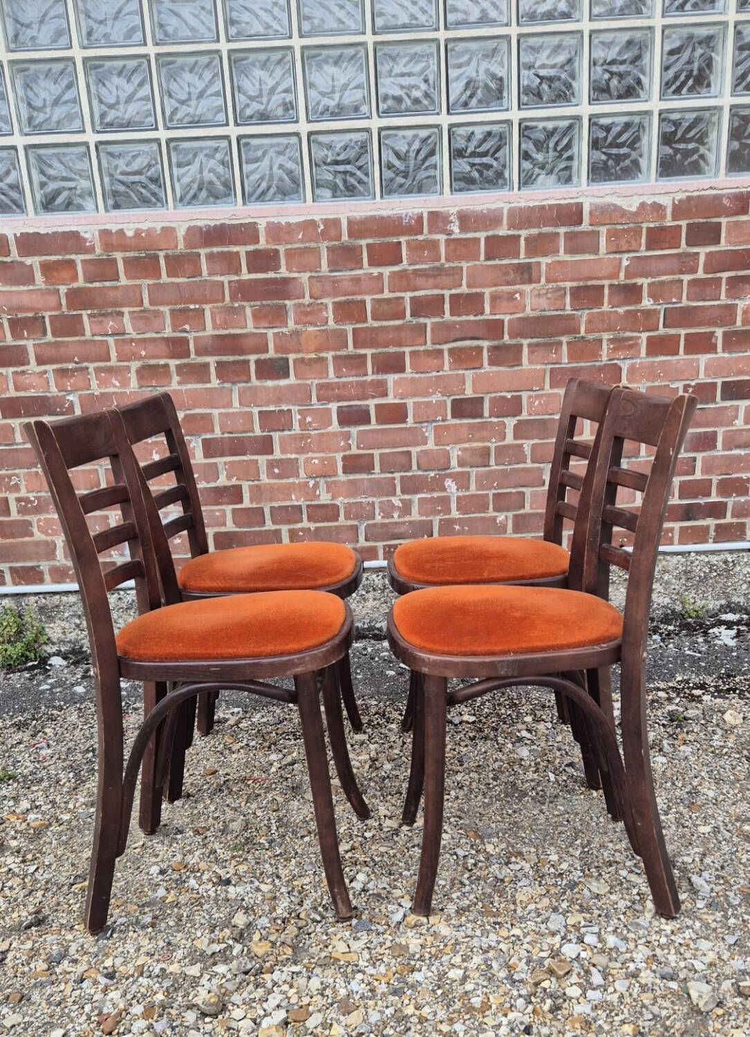 4 bistro chairs, 1970s