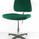 Green vintage Scandinavian desk chair – mid-century modern, adjustable and comfortable