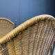 Wicker chairs by Frederick Weinberg, 1960s, set of 7