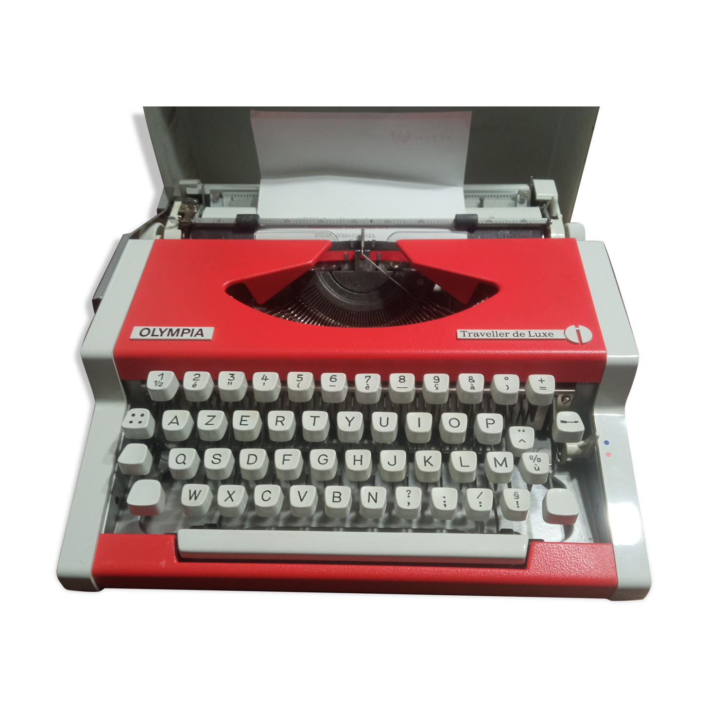 Olympia Traveller Luxe Typewriter Vermilion Red