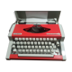 Olympia Traveller Luxe Typewriter Vermilion Red
