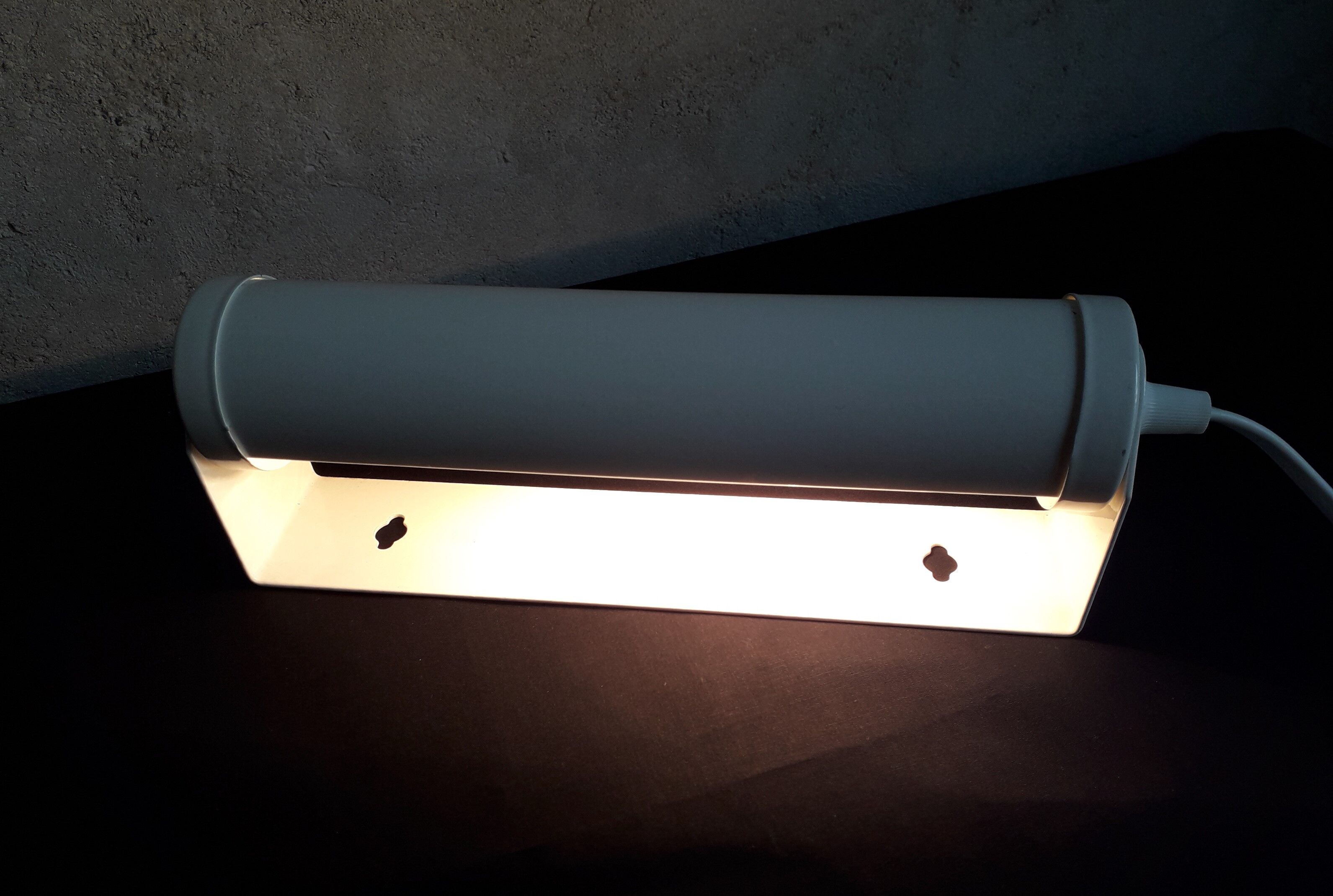 Vintage "roll" wall lamp