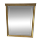 Miroir en bois doré, de forme organique avec une glace biseauté
