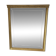 Miroir en bois doré, de forme organique avec une glace biseauté