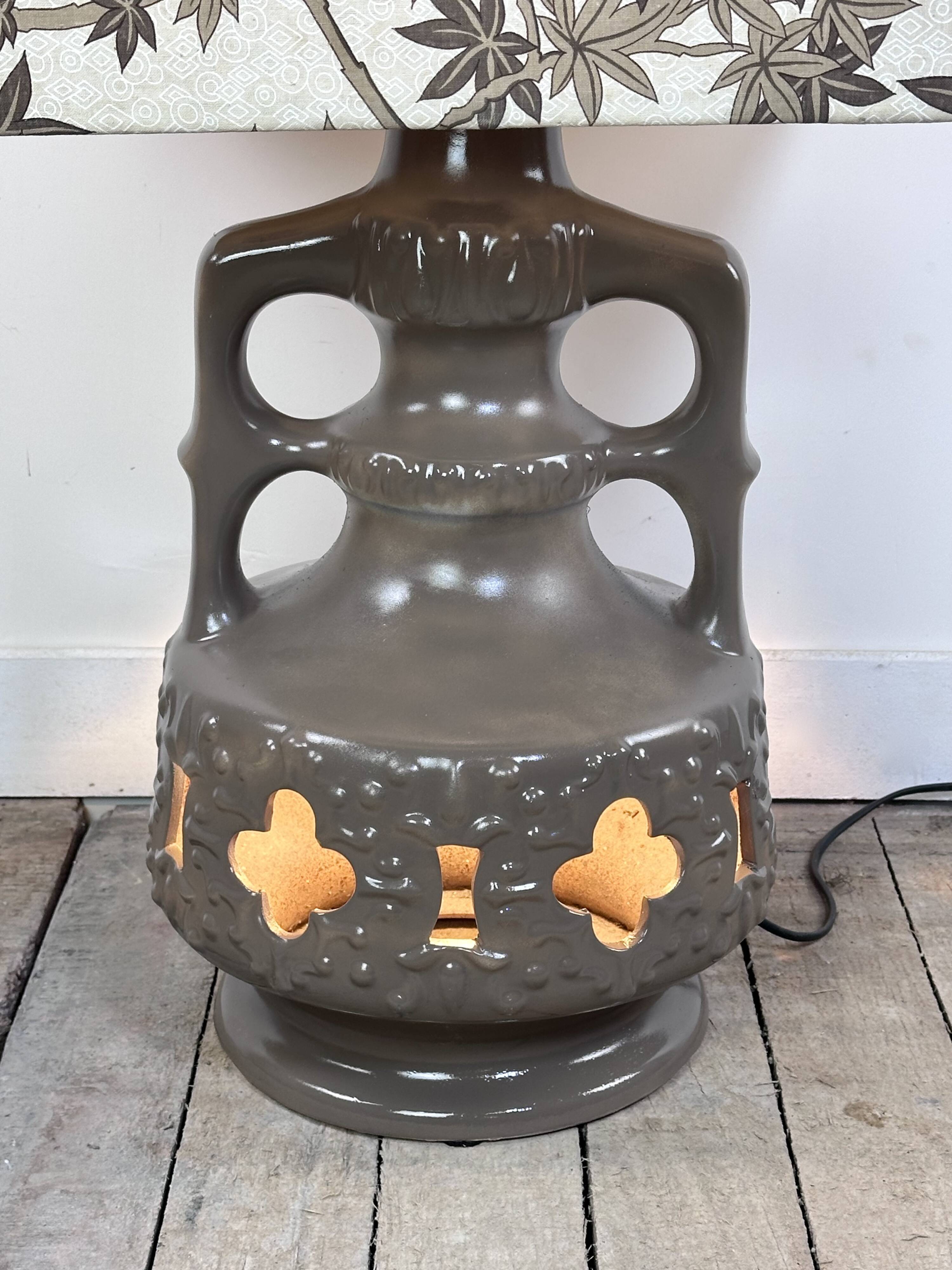 Vintage 1960s ceramic lamp by Frank Keramik