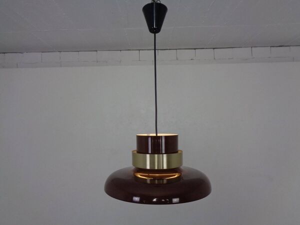 Lamella Ceiling Lamp by Carl Thore for Granhaga Metallindustri, Sweden, 1960s