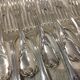 12 silver-plated dessert forks by Christofle Marly, 18.8cm
