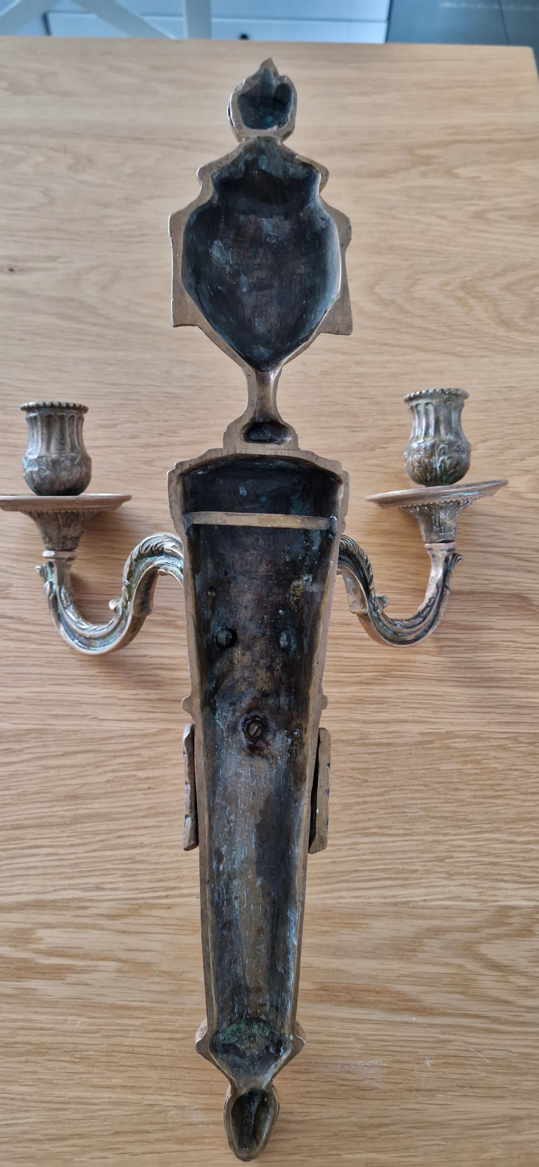 Napoleon III era bronze wall lamp