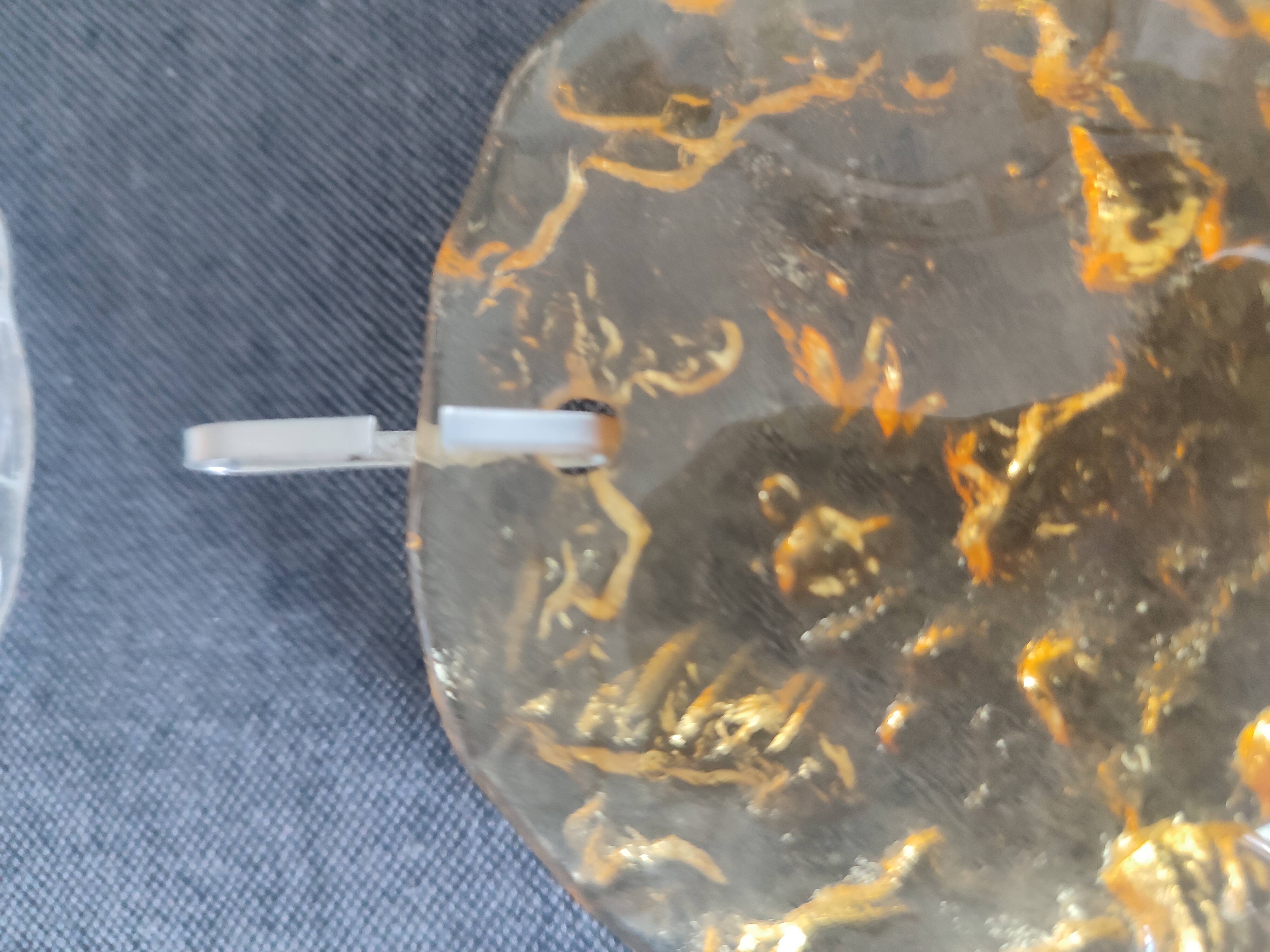 Vintage Murano Glass Disc Chandelier