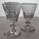 6 crystal glasses from Baccarat / Saint Louis / Caton