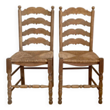 Pair of antique Provencal chairs