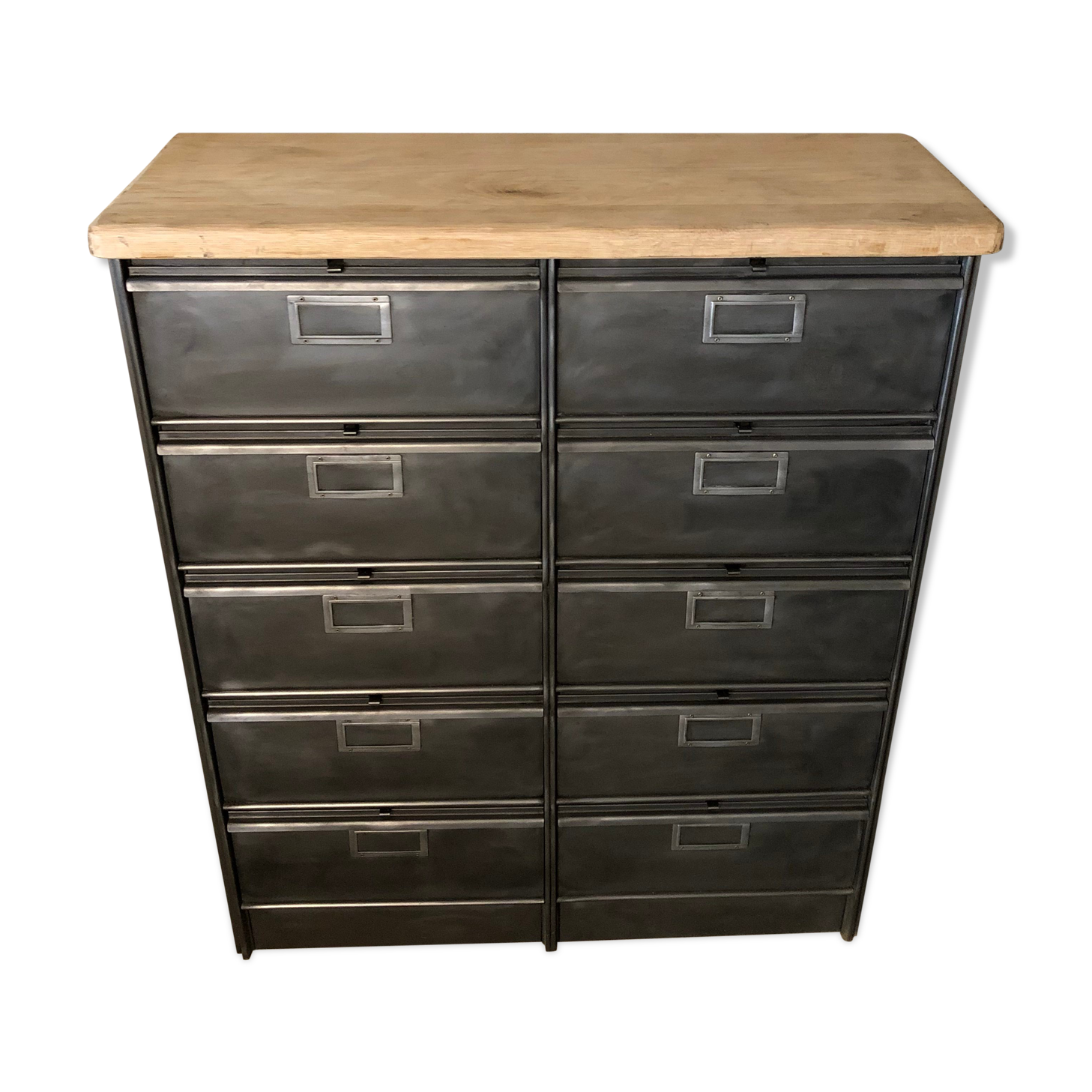 Ronéo furniture with industrial metal wood valves