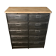 Ronéo furniture with industrial metal wood valves
