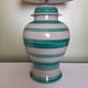 Scratched ceramic lamp green Gérard Danton for Roche Bobois