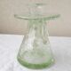 Bougeoir verre bullé