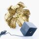 Palm tree lamp Christian Techoueyres Edition Maison Jansen