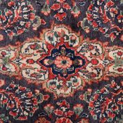 Long Vintage Oriental Runner Rug, Herati Wool Handwoven Hallway Carpet, 85 x 365