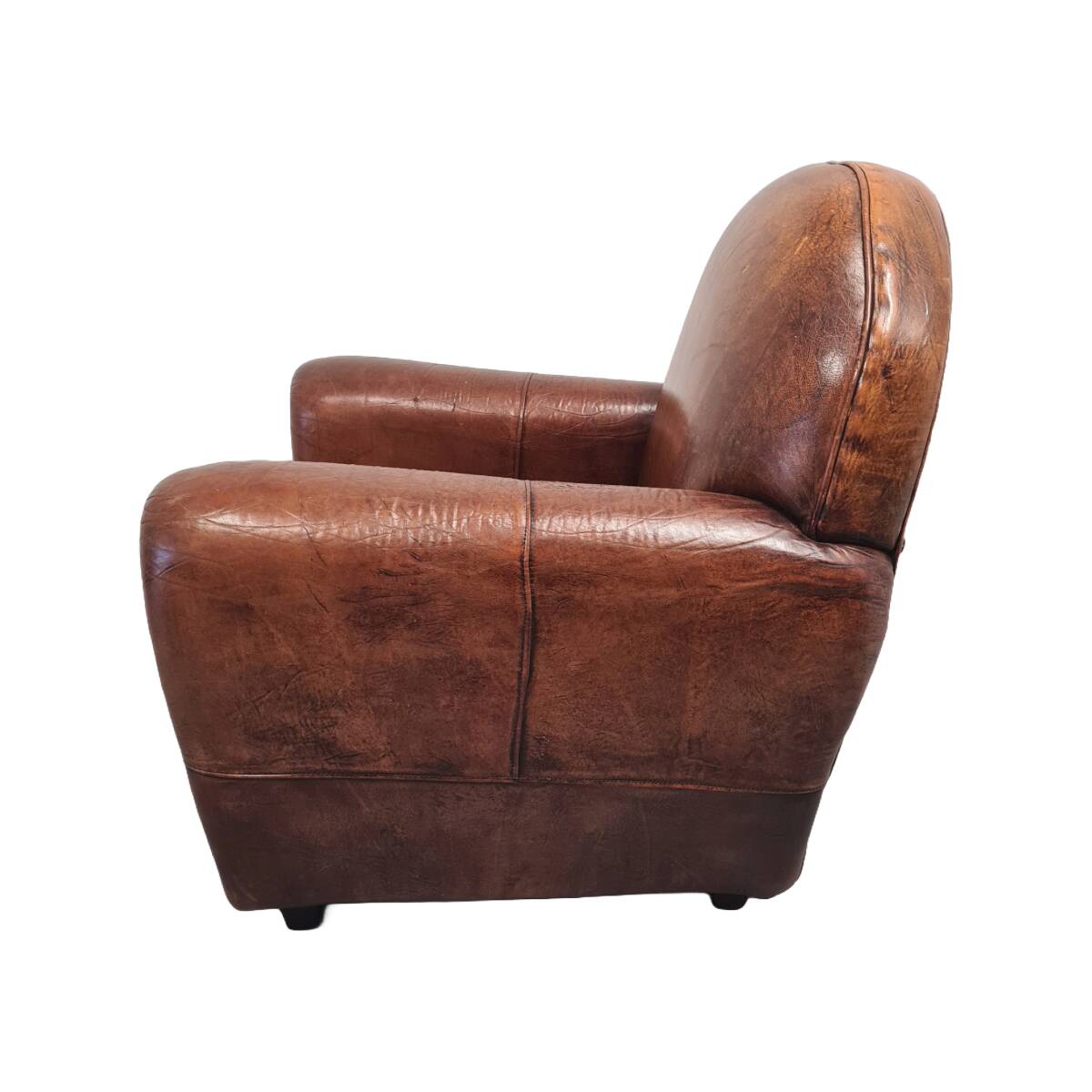 Art Deco style sheepskin armchair, early 21st century