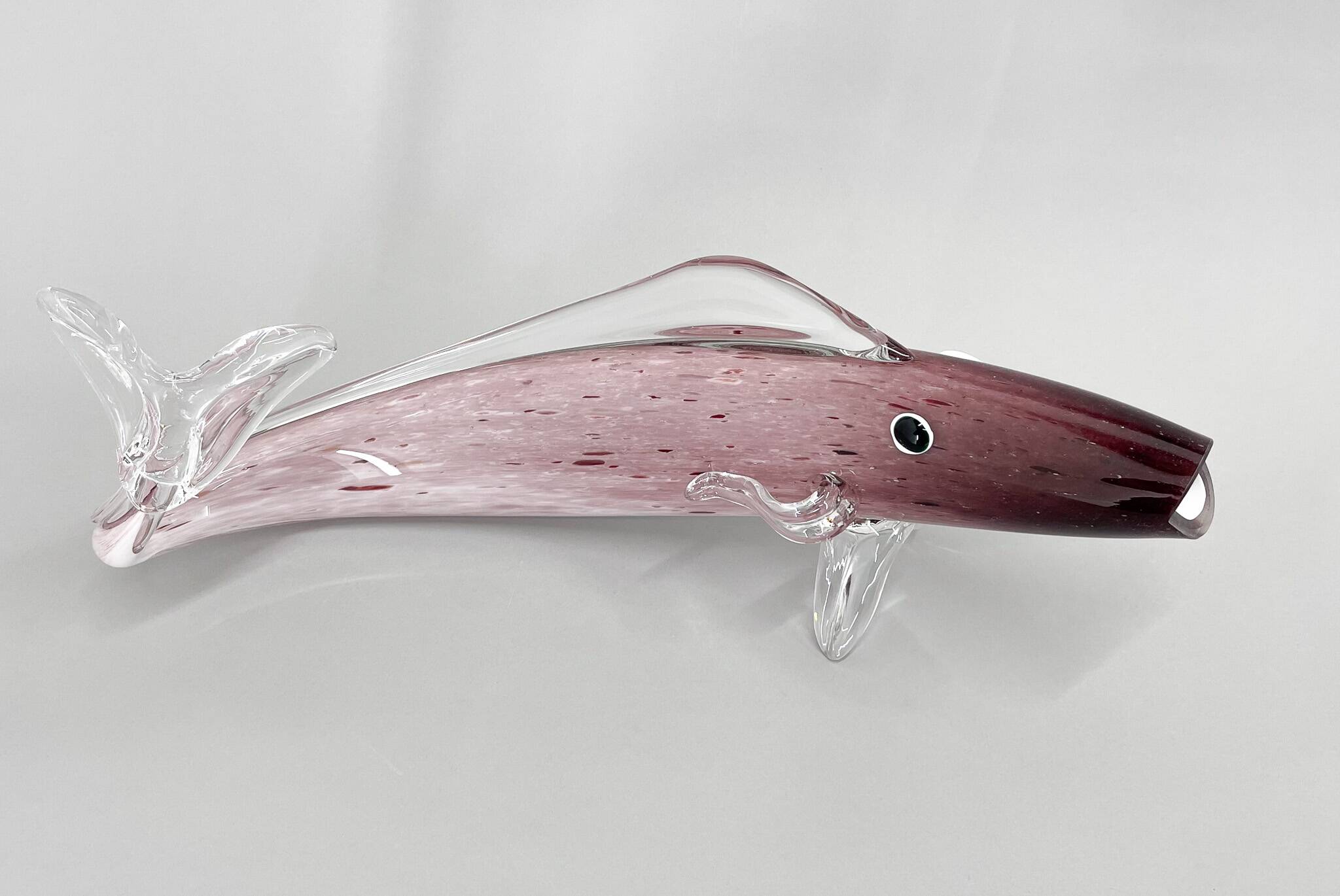 1970s Large Bohemian Glass Fish