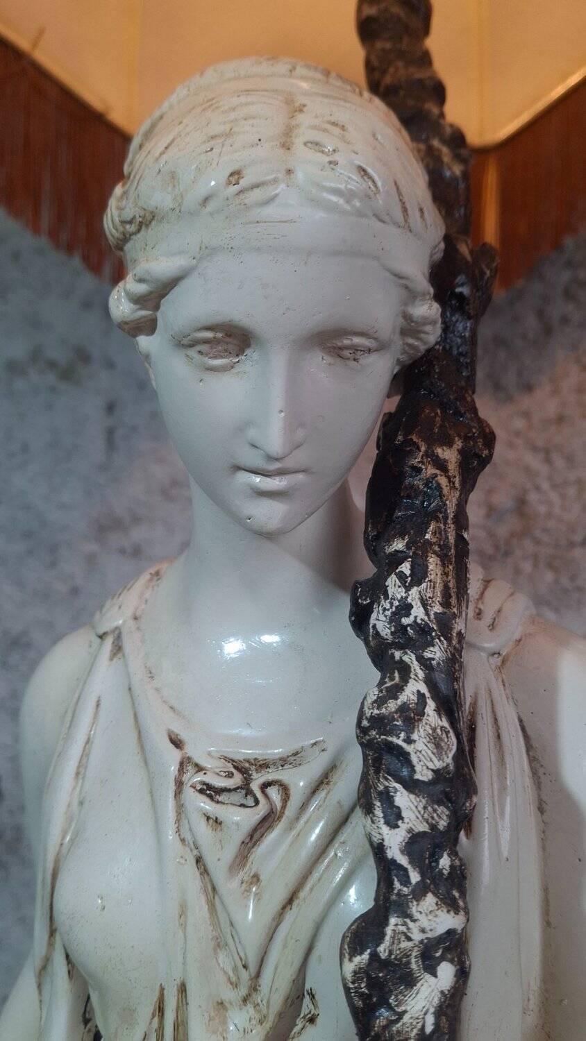 Large lamp 108 cm hebe greek goddess 1960s