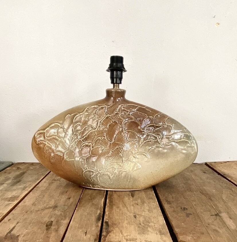 Ceramic lamp base, Vallauris 1970s