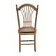 2 x rustic French country cottage side / dining chairs