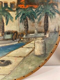 Ancient painting, Marine, the Riviera 50/60s