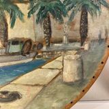 Ancient painting, Marine, the Riviera 50/60s