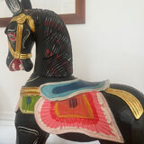 Antique wooden rocking horse