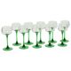 Lot de 10 verres à vin d'Alsace Vintage Luminarc Base Verte
