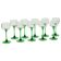 Lot de 10 verres à vin d'Alsace Vintage Luminarc Base Verte