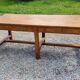 Table de ferme en chêne 6 pieds 2 tiroirs 200cm