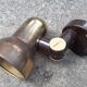 Spot lamp wall lamp Hustadt Leuchten, gold metal, vintage 70s