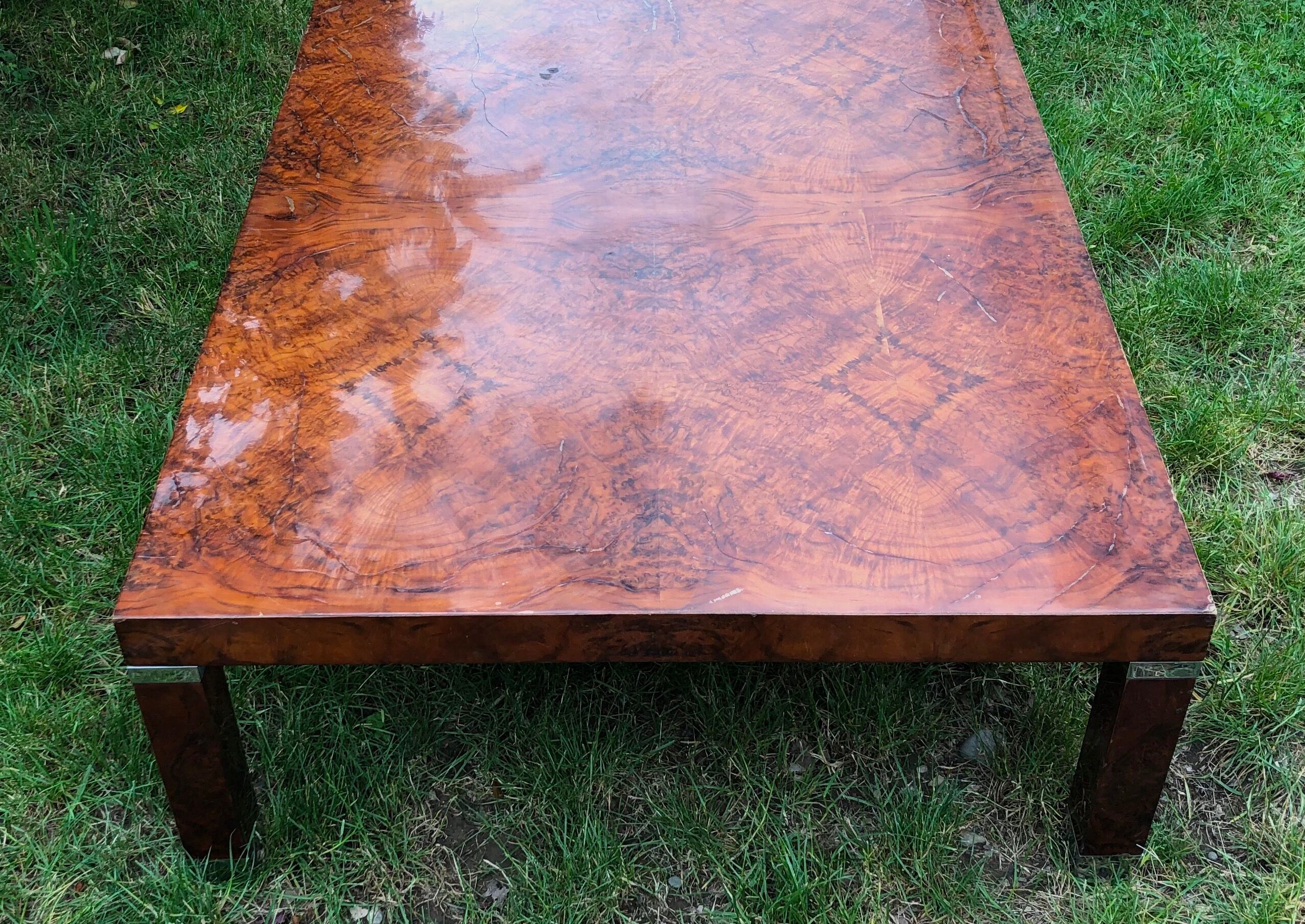 Vintage 1960 walnut table