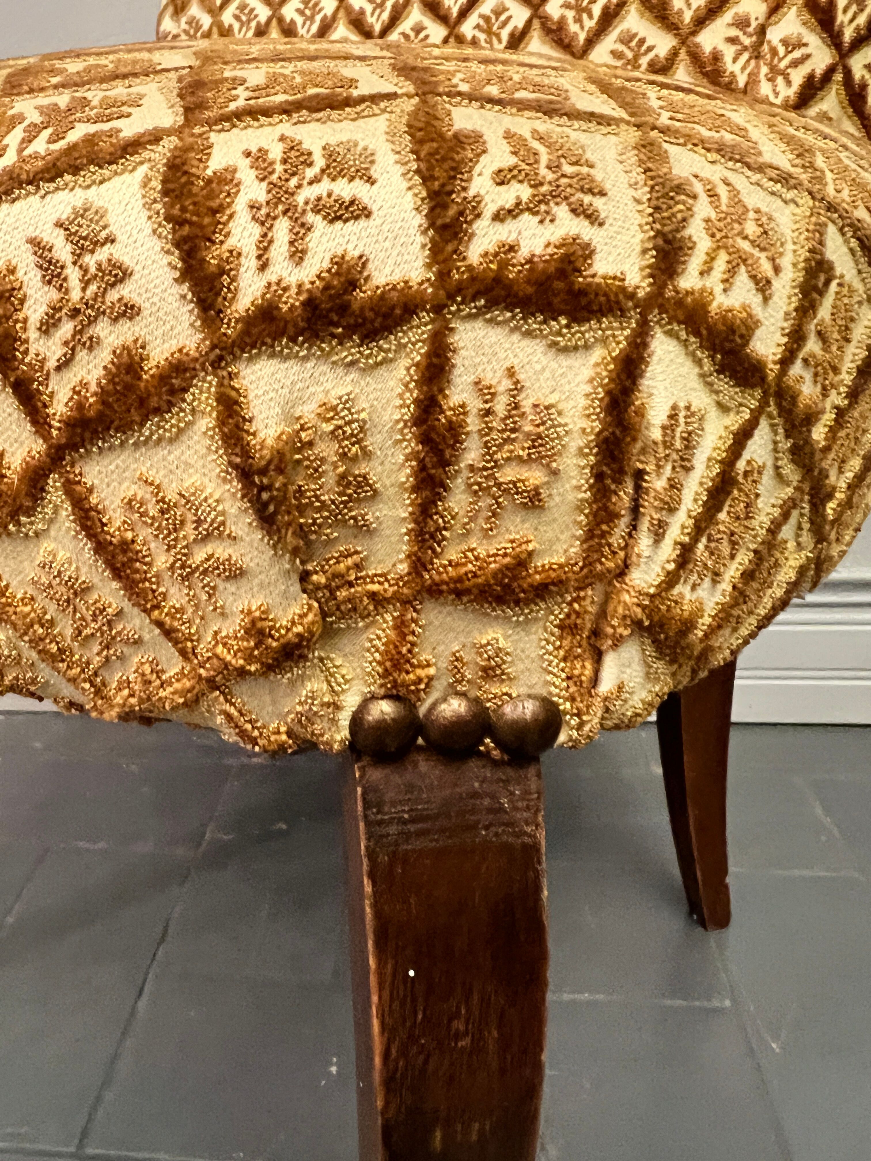 Antique toad armchair
