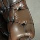 Vintage Chesterfield office chair with decorative nails in English style