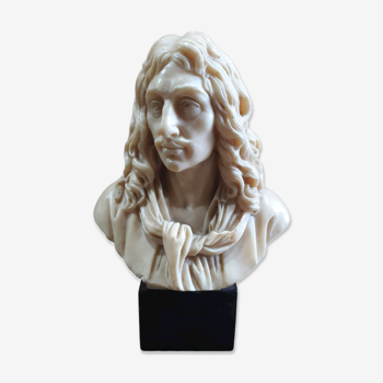 Bust of Molière in resin (sculptor A.Santini) signed
