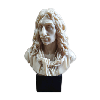 Bust of Molière in resin (sculptor A.Santini) signed