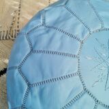 Pouf en cuir
