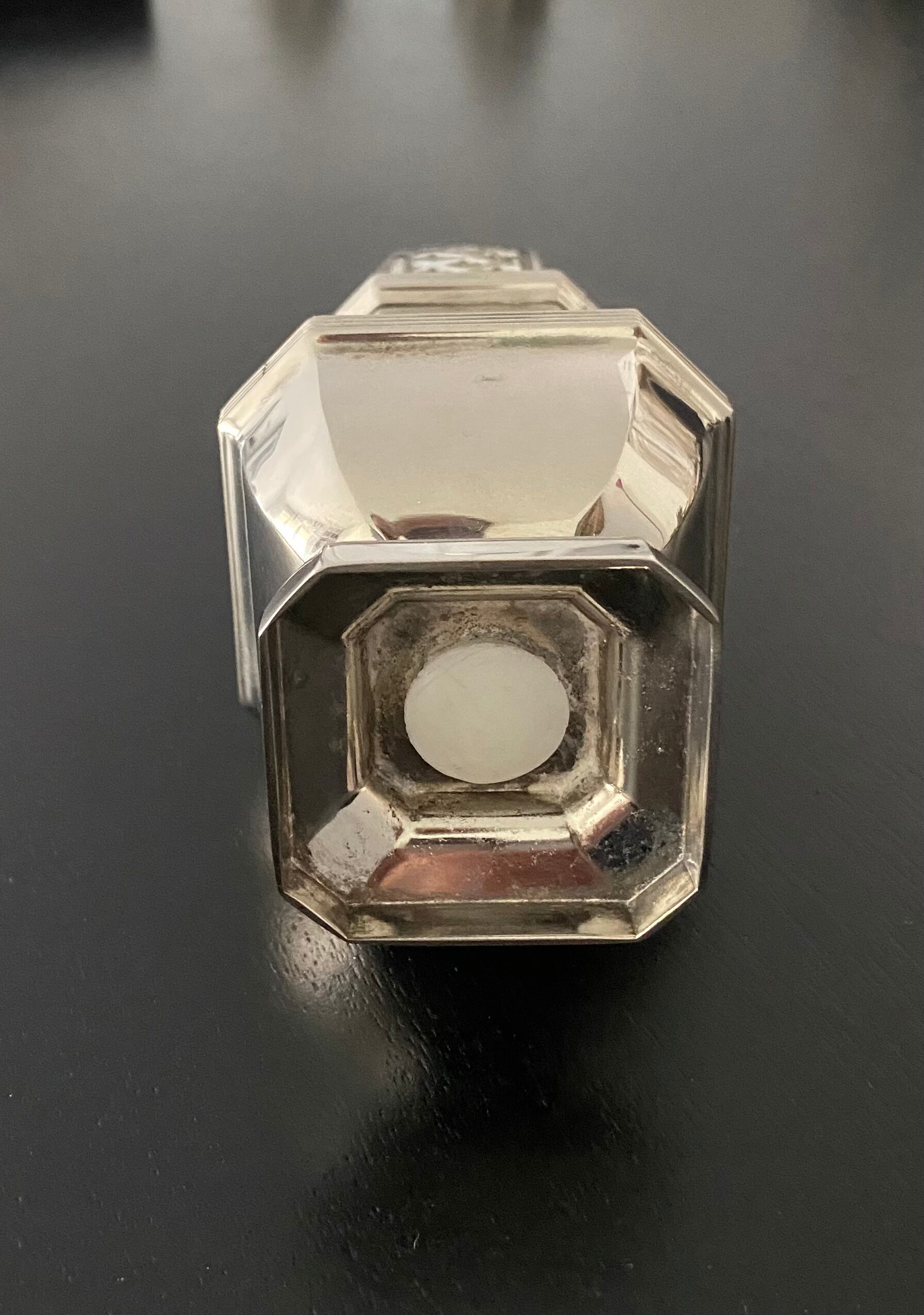 1 silver metal sprinkler