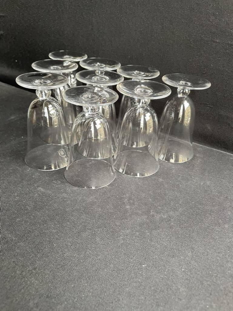 9 Baccarat wine glasses Meurcie service – Art Deco