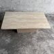 Table basse italienne en travertin – années 1970